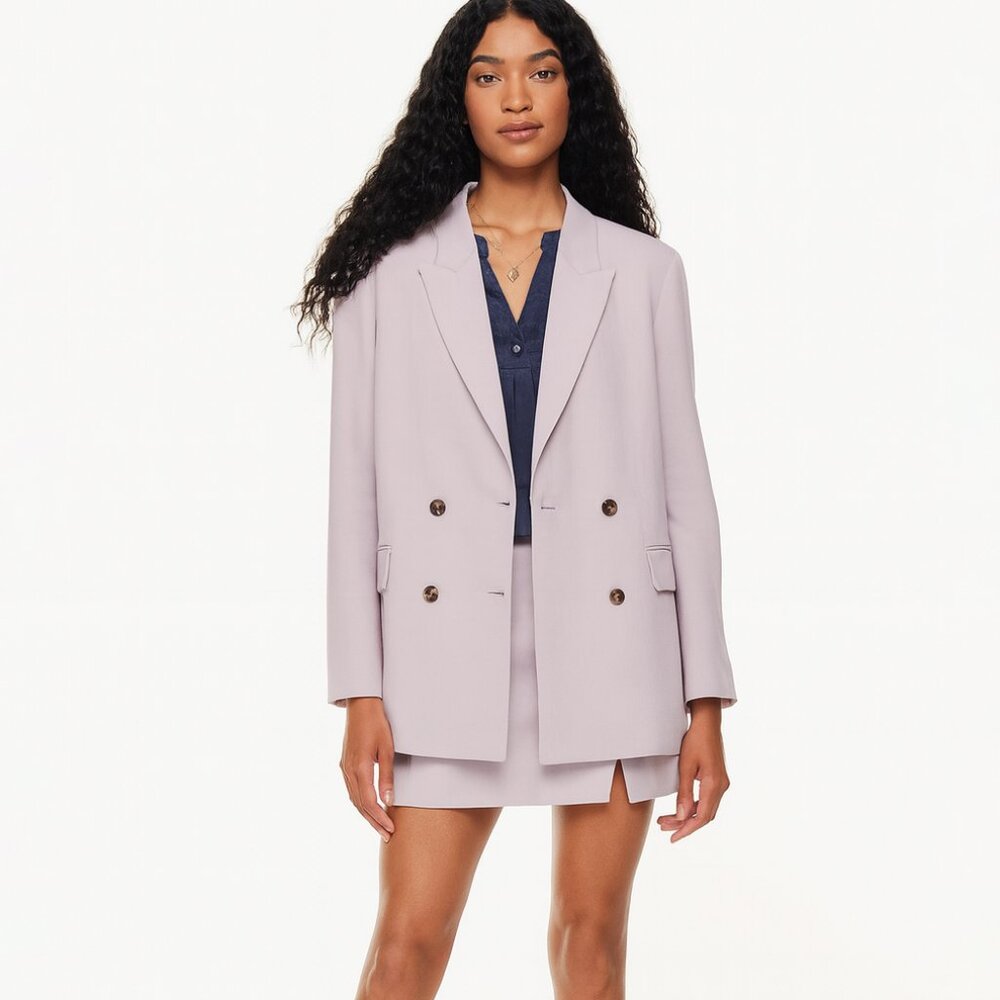 Wilfred Lilac Double-Breasted Blazer